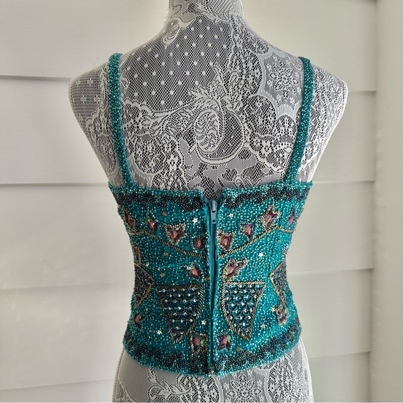 Beaded and Sequin Embellished Cropped Tank size XS - Picture 6 of 10